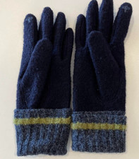 Vivienne Westwood Blue knit glove Orb Logo Touch panel support Japan 360