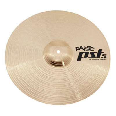 Paiste PST5 16'' Medium Crash Cymbal/New With Warranty/Model # CY0000681416 