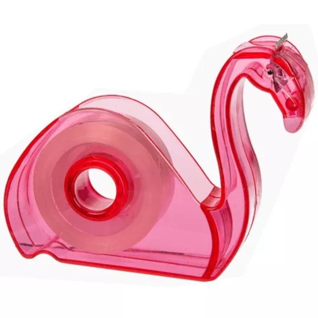 Pink Flamingo Tape Dispenser Cute Office Desk College Dorm Room Decor