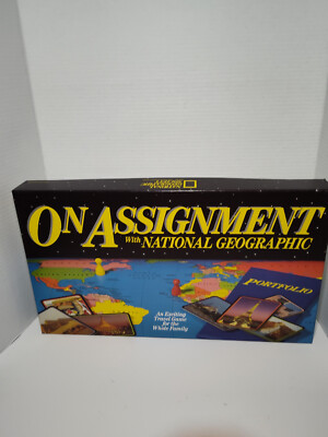 On Assignment With National Geographic Vintage Board Game 1990 Complete In Box