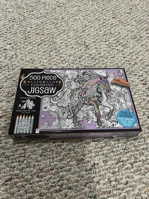 Kaleidoscope Adult Coloring 500 PC Jigsaw Puzzle-Through The Fields- New/Opened