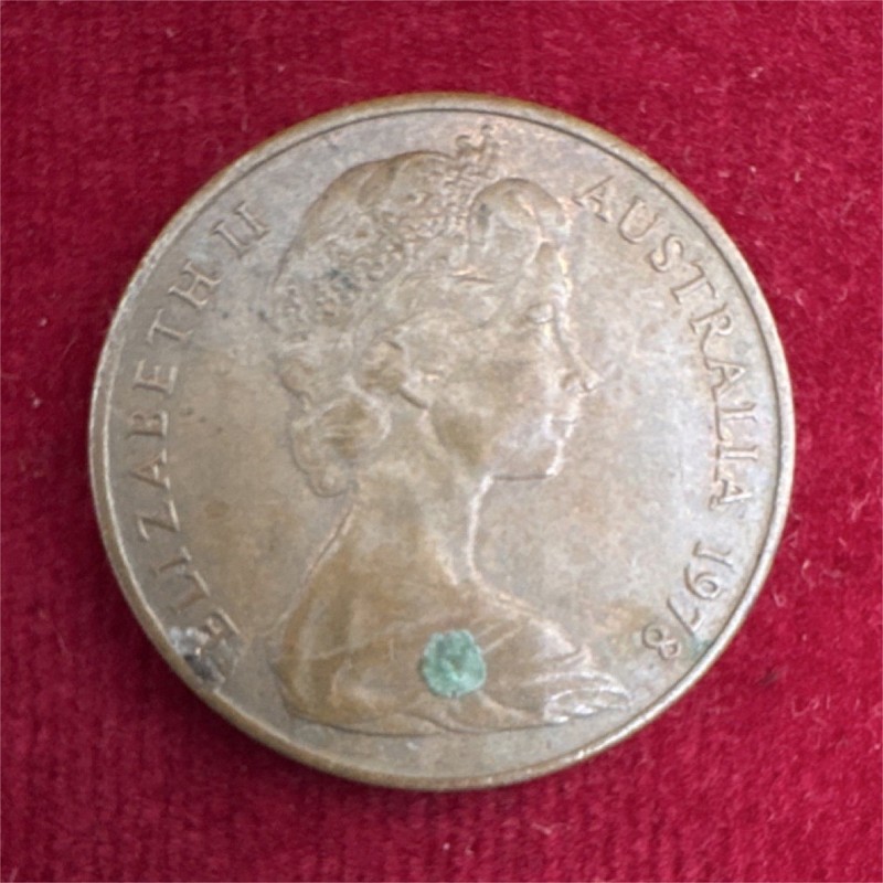 Australia 1978 2 Cents Decimal Coin Circulated Ungraded Uncertified
