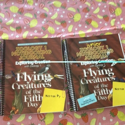 Exploring Creation with Zoology 1 apologia notebook & junior notebook used