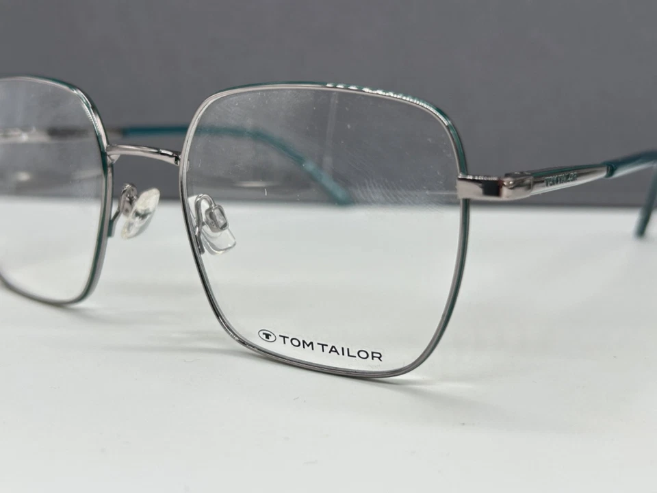 Tom Tailor Brille Damen Herren Silber grün Eckig 60607 NP:249€ - Bild 3 von 4