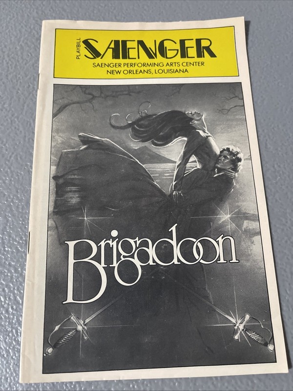 Vintage 1980 Playbill Magazine BRIGADOON New Orleans Louisiana Collectible