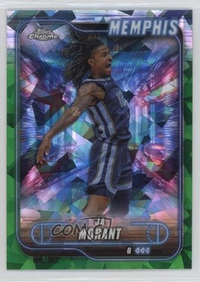 2024-25 Topps Chrome Sapphire Green 4/99 Ja Morant #188 19l7