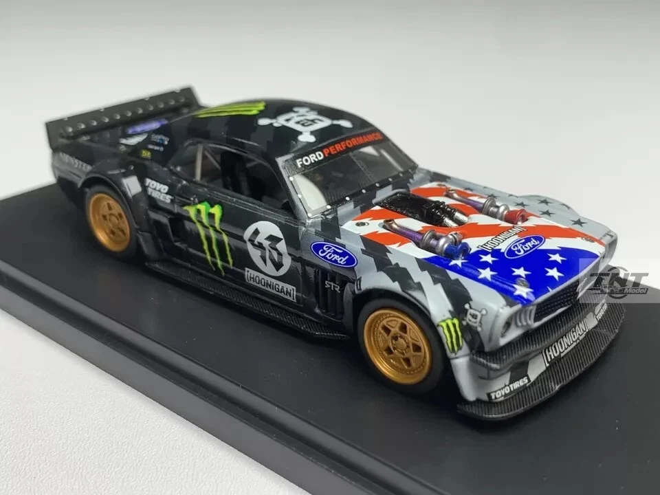 Ford Mustang Hoonicorn 43# 1965 Ken Block resina 1/43 Top Marques versión de coche 2 Foto 4 de 4