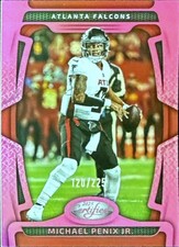 2025 Panini Certified Mirror Pink /225 SP #5 Michael Penix Jr. Atlanta Falcons
