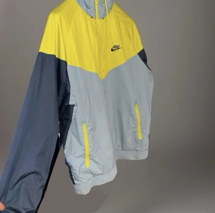 Chaqueta Nike Windrunner Para Hombre Talla 2XL (46 Pecho) Retro Amarillo, Cielo, Foto 4 de 4