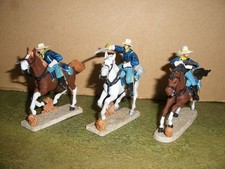 Paragon Scenics 1/32 Painted Plastic *7th Cavalry x 3 Mounted* Set #1