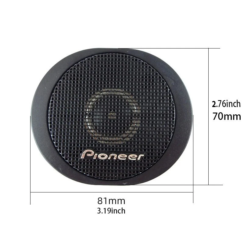 Pioneer TS-S20 200W High Power Car Loud Dome Tweeter Speaker Systems - image 4 of 4