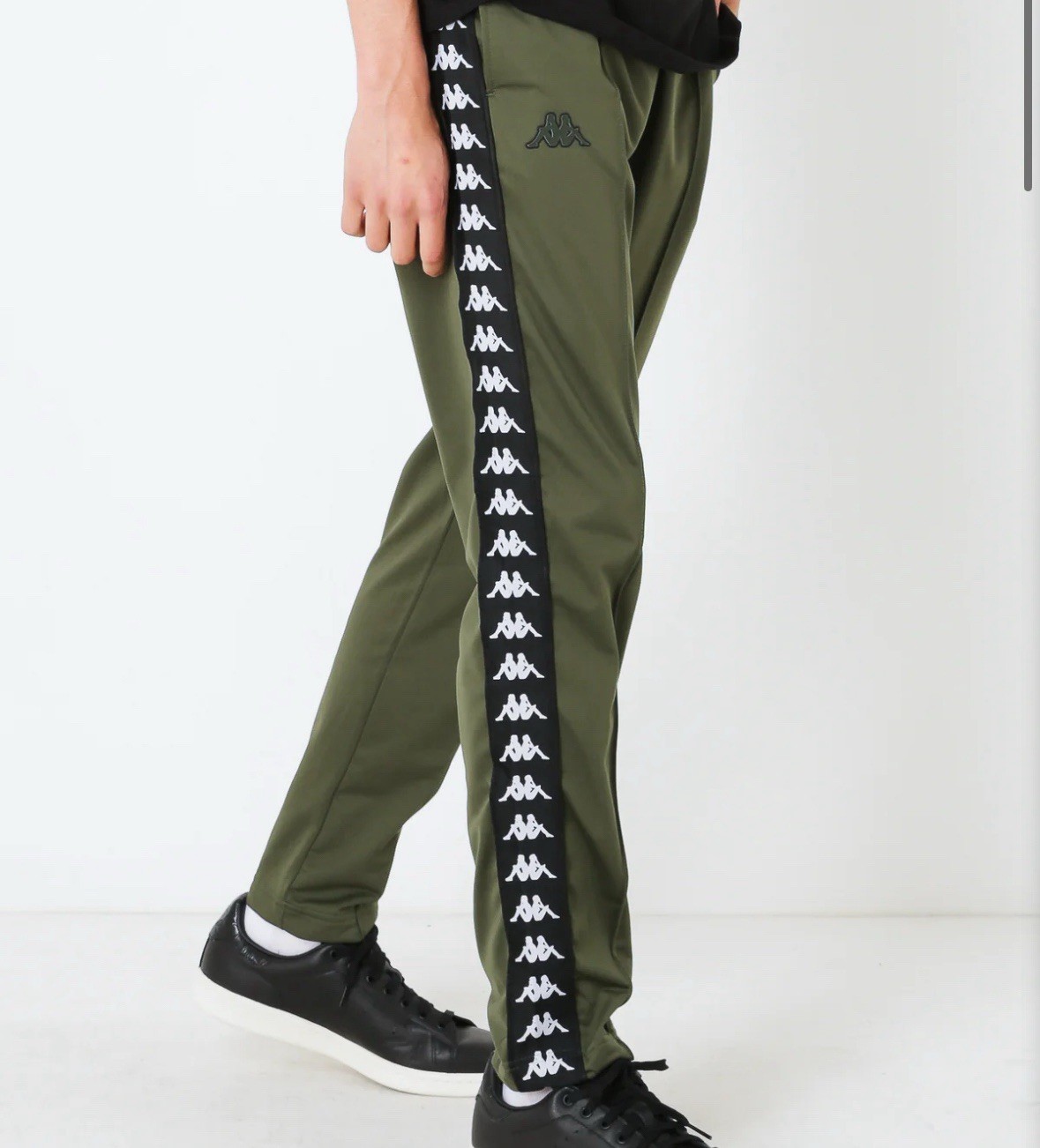 Kappa 222 Banda Astoria Slim Track Pants Men's Size XL Khaki Green