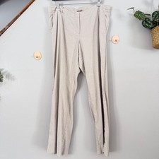 J Jill Pants Coastal Beachy Linen Stretch Straight Leg Beige Tan Casual Women 16