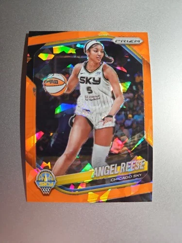 2025 Panini Prizm WNBA - Angel Reese #92 Orange Ice Prizm