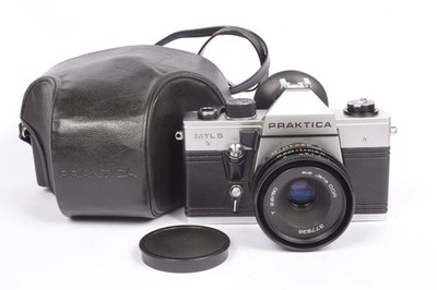 PRAKTICA MTL5 35mm SLR Camera w/ Zeiss Jena Tessar 50mm f/2.8 Lens TESTED/WORKS