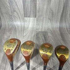 MacGregor Golf Custom Tourney Persimmon 1 3 4 5 Wood Set True Temper Stiff Flex