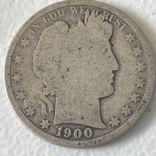Photo of a 1900-P Barber Half Dollar from an eBay listing that sold on Jul 15, 2026