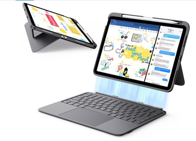 ESR Ultra-Light Detachable Keyboard Case w/ Trackpad iPad 10.9 Open Box