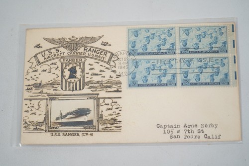 USA 1945 SAMMLUNG VON 30 CROSBY MARINE ACADEMY ERSTTAGSBRIEFEN - Bild 9 von 24