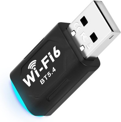 WiFi 6 USB Netzwerk Adapter Bluetooth 5.4 Dual Band für PC Laptop