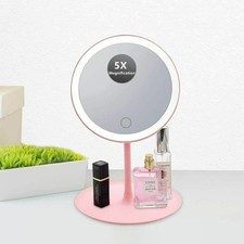 Magnifying Mirror LED Lights Make Up Shaving Bathroom Cosmetic Vanity UK