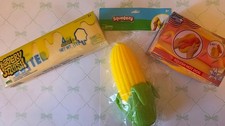 NEW Sunny Days Squeezy Hot Dog , Butter , and Corn Squishy Bundle of 3