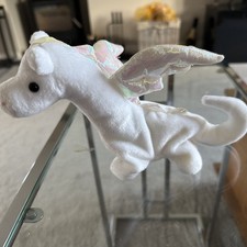 Ty Beanie Baby- Magic The Dragon - 1995- 4408 - with errors - RARE no tush tag 