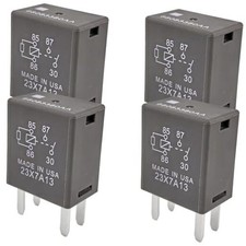 4-Pack 68083380AA 35A 12V 4-Pin SPST Automotive Relay, Fits Select Vehicle