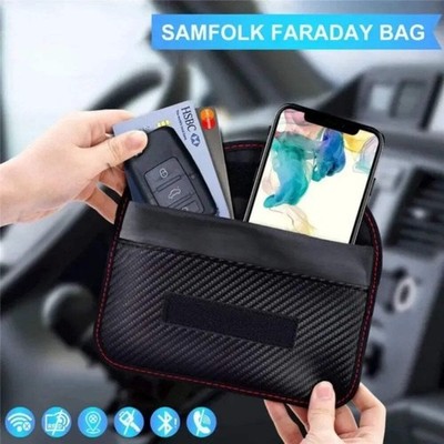 Faraday Bag Signal Blocking Pouch RFID GPS LTE Anti Tracking Phone Shield