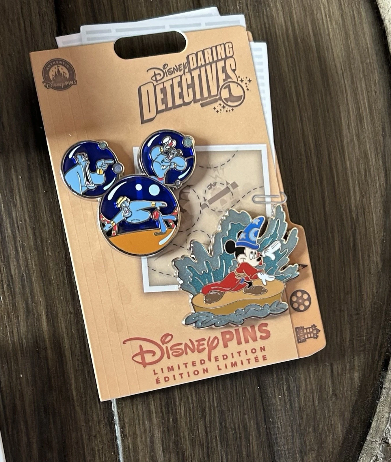 Disney Daring Detectives Fantasmic Sorcerer Mickey Pin