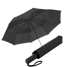 A.405 XXL Duomatic Vented 2 Person Oversized Rain Umbrella for Adults in Blac...