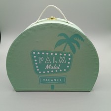Small Novelty Suitcase Mint Green Palm Motel ...