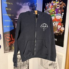 VTG 00  s Rock BMTH Bring Me The Horizon Band Distressed Hoodie Size M