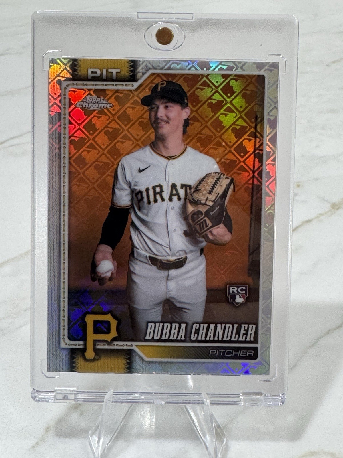 2026 Topps Chrome Logofractor of Rookie Bubba Chandler Image Variation Pirates 