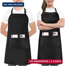 Utopia Kitchen 2 Pack Bib Apron, Adjustable with 2 Pockets, Water and Oil Resist