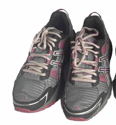 Asics Women s 7 Pink Gray  Shoes Sneakers Athletic Running Casual