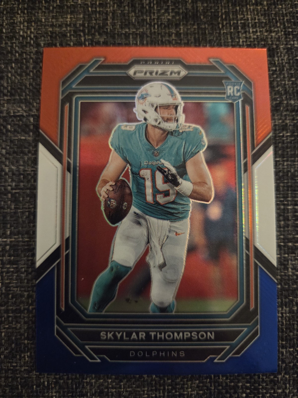 2022 Panini Prizm - Rookies Skylar Thompson #354 Red White & Blue Prizm RC