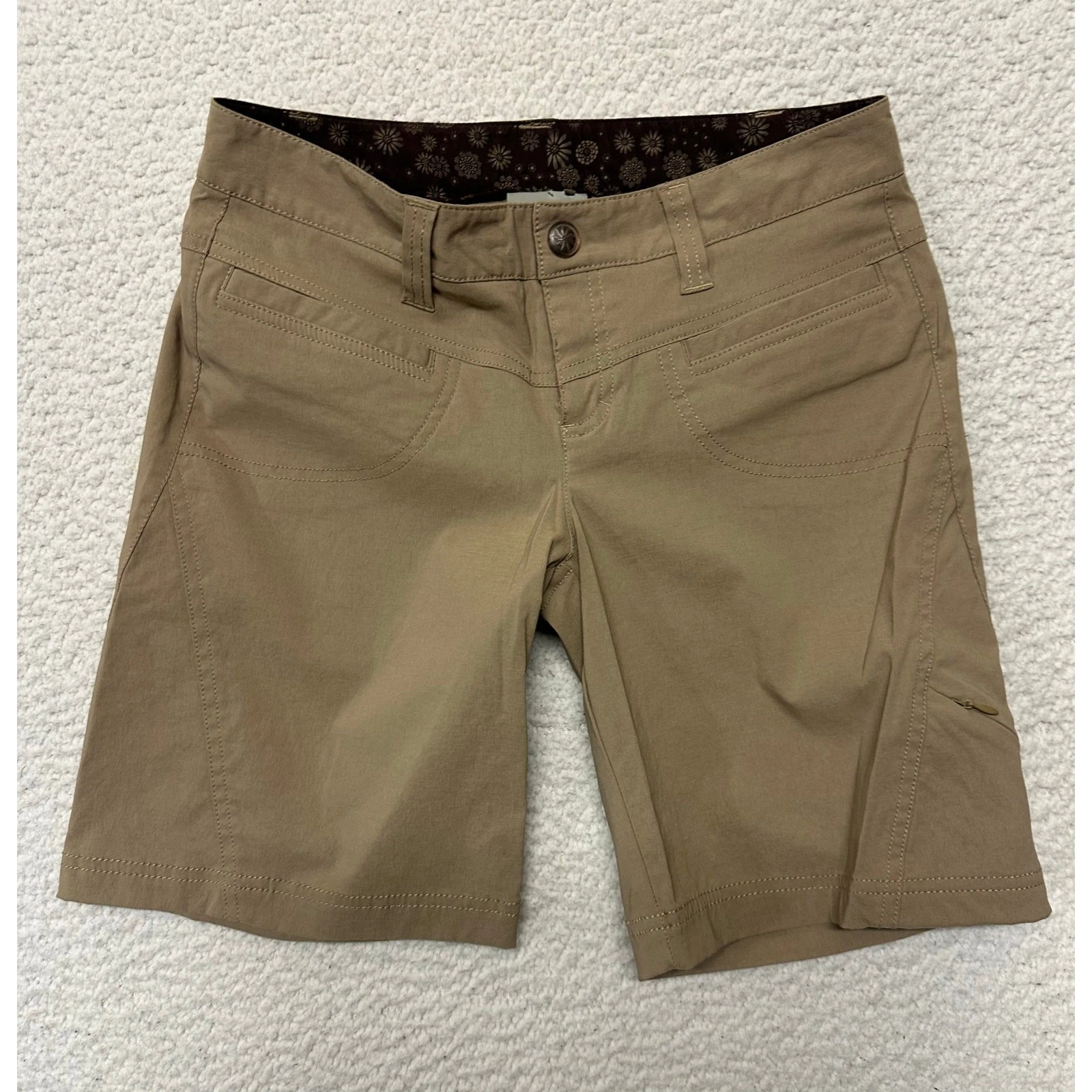 Athleta Womens Dipper Bermuda Hiking Shorts Size 2