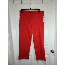 NEW Women's sz XS Butter Soft Red Scrub Pants Pockets