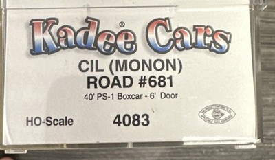 Kadee Cars HO Scale #4083 40  PS-1 Boxcar CIL (MONON) NIB