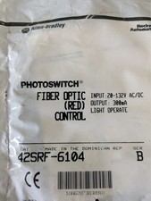 ALLEN BRADLEY 42SRF-6104 SER. B 20-132 NEW FACTORY SEALED FIBER OPTIC  CONTROL