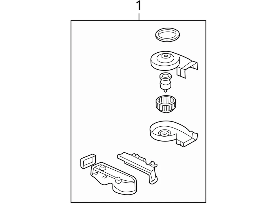2001-2005 Ford Explorer Sport Trac Heater Rear Ac Blower Motor WV5O7 - Image 3 of 3