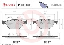 Bremsbelagsatz Vorne Teves-System für BMW E60 E61 E63 E64 08-10