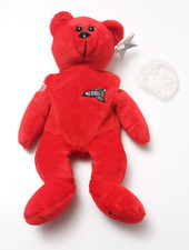Classic Collecticritters 1999 Space Shuttle Beanie Bear "The Red Senator"