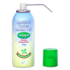 Dentaids Lidayn Spray Mint flavored topical aerosol anesth-etic spray
