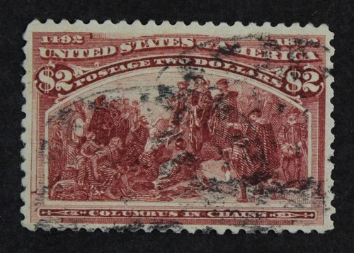 CKStamps: US Stamps Collection Scott#242 $2 Columbian Used CV$550