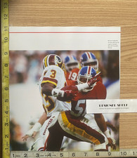 Jim Ryan & Ricky Sanders NFL Football Field Game Action Scene Book Photograph