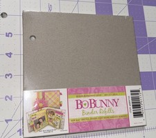 BoBunny 6x6 Bare Naked Binder Refills Chipboard Pages 2-Hole Scrapbooking New