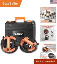 2 Pack 8-Inch Heavy Duty Suction Cups for Glass Lifting