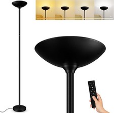 Stepless Dimmable Floor Lamp,30W 3000LM Super Bright LED Torchiere Floor Lamps